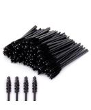 Ymwalk 100 One-Way Black Eyelash Brushes for Extensions | Eyebrow Applicator & Makeup Tool Set - International Shipping Available - Buy Online on GoSupps.com