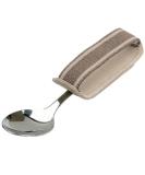 Sammons Preston - 42883 Universal Cuff, Leather ADL Cuff with Elastic Strap, Holds Utensils or Writing Aids, Makes Mealtime or Other Activities Easier, for Elderly or Individuals with Weak Grip, Medium, 3" 3" Knuckle Width - Buy Online on GoSupps.com