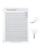 Nagaraku 6D Eyelash Extensions - 320pcs Premade Fans 0.07mm D Curl 15mm Length - International Shipping Available - Buy Online on GoSupps.com