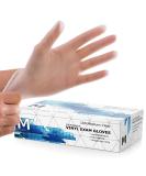Dre Health Powder Free Disposable Gloves Medium - 100 Pack, Clear Vinyl Medical Exam Gloves - Pack of 100 - Buy Online on GoSupps.com