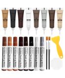 Premium Wood Furniture Repair Kit - 8 Colors Fillers & Touch-Up Markers for Scratches Stains | Restore Tables Cabinets Floors & Doors - 20 Sets - Buy Online on GoSupps.com