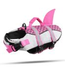 Shop Cit toile Dog Swimming Vest - Reflective Life Jacket for Small Medium & Large Dogs | Pink Shark Design for Safe Aquatic Adventures - Buy Online on GoSupps.com