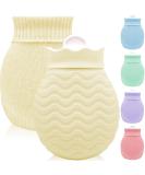 320ml Mini Silicone Heat Bottle with Cover - Warm & Cold Compress for Pain Relief Menstrual Comfort Hand & Foot Warmer - Beige - Buy Online on GoSupps.com