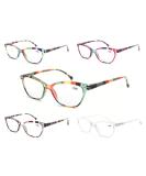 MODFANS 5 Pack Reading Glasses for Women | Stylish 1.75 Round Fashion Eyewear | Comfortable & High-Quality | Super Reading Aid in 5 Mixed Colors - Buy Online on GoSupps.com
