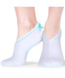 10 Pairs Moisturizing Spa Socks for Dry Feet | Cotton Moisture Enhancing Socks | Overnight Cosmetic Moisturizing Socks for Women and Men | White (Blue Dots Pattern) - Buy Online on GoSupps.com