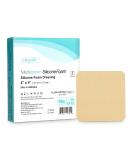 MedVance TM Silicone - Silicone Adhesive Foam Absorbent Dressing, 4"x4", Box of 5 dressings 5 Count (Pack of 1) - Buy Online on GoSupps.com