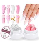 AIMEILI Solid Builder Gel Set for Gel Nails | Clear & Pink Nail Extension | Best Solid Nail Gel for Long-lasting Results - Buy Online on GoSupps.com