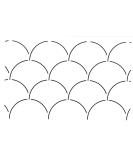 Clam Shell Background Quilt Stencil - Quilting Creations | Shop Now - Buy Online on GoSupps.com