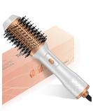 4-in-1 Hot Air Hair Dryer Brush - Negative Ion Styler for Drying, Straightening, Volumizing - Lightweight One-Step Hairdryer & Volumizer - White - Buy Online on GoSupps.com
