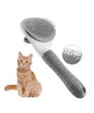 Self-Cleaning Cat Grooming Brush for Shedding - Pets Slicker Brushes for Dogs - Removes Loose Undercoat Mats and Tangled Hair - Pet Massage Tool in Gray - Buy Online on GoSupps.com