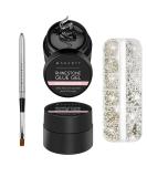 Makartt Nail Rhinestone Glue Gel Kit - Super Adhesive 8g Gel with Brush for Crystal Stones - 4pcs Set - Buy Online on GoSupps.com