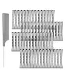 60 Pieces Hair Perm Pods - Plastic Cold Wave Rods & Curlers with Steel Pintail for Hairdressing (Grey 1.5 cm - Buy Online on GoSupps.com