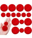 Syhood 30 Pcs Yarn Pom Poms Set - 20 x 1 Inch, 10 x 1.5 Inches Red Pompom Balls for Christmas Crafts and Xmas Party Decor - Buy Online on GoSupps.com