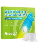 NATRUTH Water Bottle Cleaning Tablets 20Pack Bottle Clean Tablet Individually Packed for All Stainless Steel Plastics and Glass Drinking Containers - Buy Online on GoSupps.com