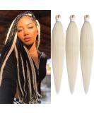 Leeven 3 Packs Blonde Pre Stretched Braiding Hair 26 Inch Yaki Braiding Hair Extensions for Box Braids Pre Stretched Braiding Hair Extensions EZ Braids 613# 26 Inch (Pack of 3) 613# - Buy Online on GoSupps.com