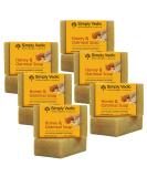 Simply Vedic Oatmeal Honey Soap Bar Collection - Handmade for Body, Hand, Face - Men & Women - 6-Pack (3.5 Oz. each) - Buy Online on GoSupps.com