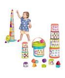 Batta - stacking cups for sorting with numbers shapes bucket - stacking tower of forming play and stacks for children and babies from 18 months (19 parts) StapeliMer numbers & shapes - Buy Online on GoSupps.com