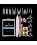 Kalolary 120PCS Gel Nail Dual Forms Set | Nail Art Stickers, Brush, File & Clips | Acrylic Nails Extension Kit - Buy Online on GoSupps.com