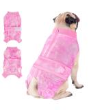 Eyein Dog Surgery Recovery Suit XXL Tie-dye Pink - Abdominal Wound Protector for Female Male Dogs - Prevent Licking Spay Shirt - Zippered Onesie & Cone E-Collar Alternative - Buy Online on GoSupps.com