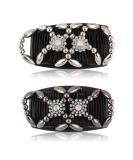 Kytpyi Magic Elastic Beaded Hair Comb Slides - 2 PCS Double Sided Clips for Women & Girls | DIY Hair Styling Accessories for Daily Life - Buy Online on GoSupps.com