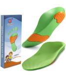 Ailaka Kids Orthotic Arch Support Insoles for Flat Feet & Plantar Fasciitis - Green, UK Child 9.5-11.5 / EU 27-30 / CN 27-29 - Buy Online on GoSupps.com