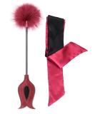 Feather Tickler 16 Inch Blindfold Eye Mask | French Faux Feather Play Mask for Sensual Experiences - Buy Online on GoSupps.com