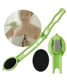 Body Oil Applicator - 2nd Gen Foldable Long Curved Handle Replaceable Brush Head Non-Toxic Foam Pad for Tanning & Body Oils - Includes 2 Pads - Buy Online on GoSupps.com