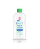 Johnson's Baby Oil with Aloe Vera and Vitamin E - 20 fl. oz | Hypoallergenic, Prevents Moisture Loss - Buy Online on GoSupps.com