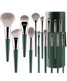 XFly 14-Piece Professional Makeup Brush Set - Easy to Use Eyeshadow Blush & Full Face Kit with Wooden Handles (Green) - Shop Internationally! - Buy Online on GoSupps.com