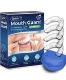 Mouth Guard for Grinding Teeth Upgraded Night Guard for Teeth Grinding, Stops Bruxism, Eliminates Teeth Clenching 2 Sizes, Pack of 4 with Travel Hygiene Case - Buy Online on GoSupps.com
