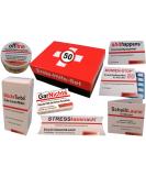 Quacksalberei First Aid Kit - Funny 50th Birthday Gift (8 Pieces) | International Shipping Available - Buy Online on GoSupps.com