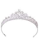 Vofler Crystal Tiara Silver Crown Headband for Women, Bridal, Princess, Pageant, Prom - Buy Online on GoSupps.com