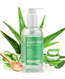 Aloe vera gel 100% pure - 280ml for face body hair natural soothing nourishing moisturizer for dry & strained skin sunburn after sun lotion 280 ml (1 Pack) - Buy Online on GoSupps.com