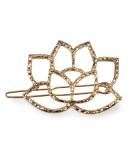 Myga Lotus Flower Metal Hair Clips - Comfortable Snap Lock Ideal for Weddings & Parties - Shop Internationally! - Buy Online on GoSupps.com