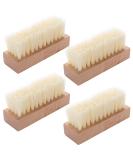 4 Pcs Wooden Nail Brush - Non-Slip Scrub Brush for Fingernail and Toe Cleaning - Buy Online on GoSupps.com