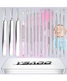 Ybaoo 18PCS Blackhead Remover Tools Kit - Professional Stainless Acne Extractor Set with Metal Case for Blemish Comedone Removal - 2022 Latest - Buy Online on GoSupps.com