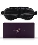 SilkSleek 22 Momme Pure Mulberry Silk Eye Mask for Sleeping | 100% Silk Filled | Super Soft & Comfortable | Blackout Sleep Mask | Travel Essential in Gift Box - Black - Buy Online on GoSupps.com