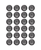 24 x Car Tyre Wheel Rim Edible Wafer or Icing Cupcake Toppers Fun Xmas Party Cake Decorations (Edible Wafer Card) - Buy Online on GoSupps.com