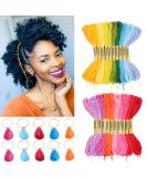 30 PCS Hair Accessory Set - Colorful Hair String, Yarn, Acrylic Leaf Charms for African Braids - Multicolor for Black Women and Girls - Buy Online on GoSupps.com