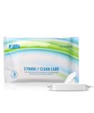 Nitras Clean Care Moist Washing Gloves with Aloe Vera & Chamomile | Soft & Heated Towels for Face Body & Hands - 8 Pack | Size 23x14 cm - International Shipping Available - Buy Online on GoSupps.com