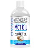 Onyx MCT Oil 500ml - High Potency C8 & C10 Coconut Oil Ketones Booster | Keto, Paleo, Vegan - Unflavoured - Buy Online on GoSupps.com