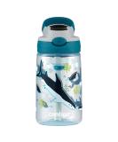 14oz Shark Kids Water Bottle with AUTOSPOUT Straw - Redesigned for Easy Sipping - Buy Online on GoSupps.com