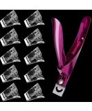 CTPC 10pcs Nail Tips Clips & Fake Nail Clipper Set | Quick Building Poly Gel Extensions | Manicure & Nail Art Tools Kit - Buy Online on GoSupps.com