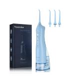 TOVENDOR Electric Water Flosser, Cordless Dental Oral Irrigator - 3 Modes, 3 Tips for Family Hygiene (300ML, Waterproof Waterflosser) Z-light Blue - Buy Online on GoSupps.com
