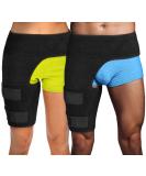Hip Brace Thigh Compression Sleeve  Hamstring Compression Sleeve & Groin Compression Wrap for Hip Pain Relief. Support for Hip Replacements, Sciatica, Quad Muscle Strains - Large Left Left Large (Pack of 1) - Buy Online on GoSupps.com