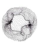 Pack of 20 Disposable Black Hair Nets - 30 Inch Elastic Edge Mesh Hairnet - Buy Online on GoSupps.com