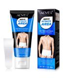 Men's Long-Lasting Sensitive Skin Depilatory Cream - Fast-Acting Painless Hair Removal for Chest Back Arms Legs & Underarms - 2.1fl oz - Buy Online on GoSupps.com