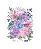 Watercolor Hydrangeas & Wildflowers Temporary Tattoos - Large Summer Bouquet Design - Buy Online on GoSupps.com