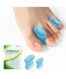 Welnove Gel Toe Separators - 8-Pack Aloe Vera Silicone Spacers for Overlapping Toes & Calluses - Bunion Corrector for Men & Women - Multi-Size Blue - Buy Online on GoSupps.com