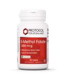 Protocol 5-Methyl Folate 1000mcg Supplement - 90 Tabs - Nerve Support - Bioavailable Folate - Buy Online on GoSupps.com
